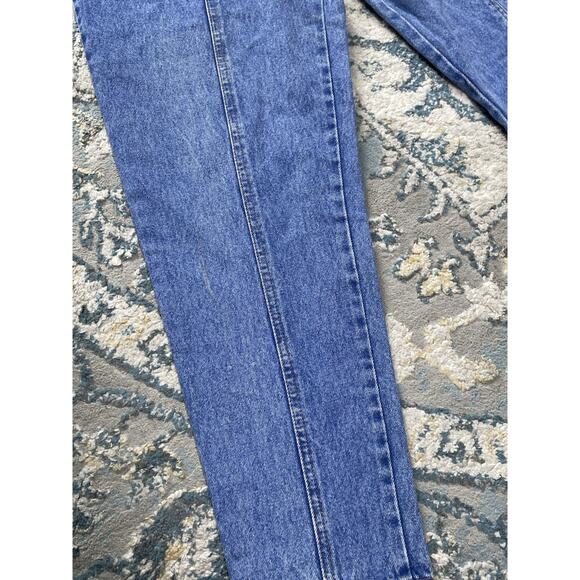 90s High Waisted Tapered Mom Jeans Sz 11 | Vintage Manisha Denim - Picture 3 of 11